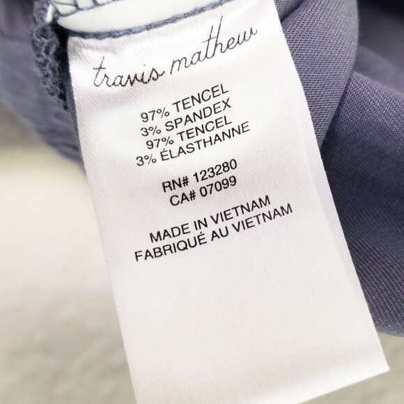 Travis Mathew Sunny Outlook Jogger Pants in Folkstone Blue Size S $140 Tencel - Picture 6 of 13